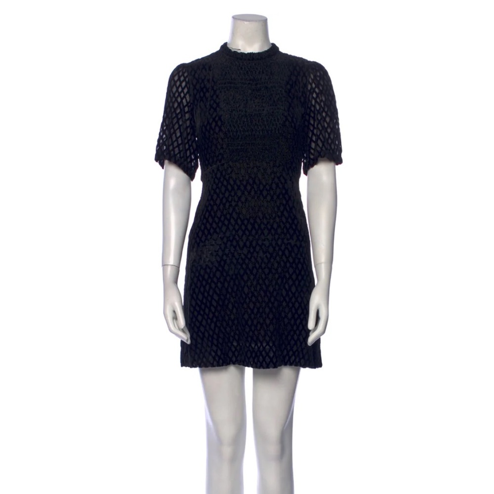 Maje Velvet Printed Mini Dress | Size: small